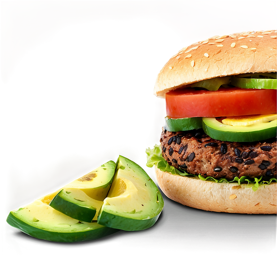 Black Bean Burger Png Arp PNG Image