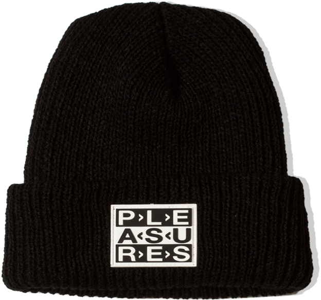 Black Beanie With Logo PNG Image