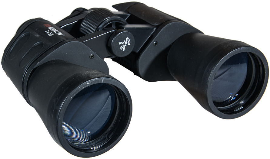 Black Binoculars Optical Instrument PNG Image