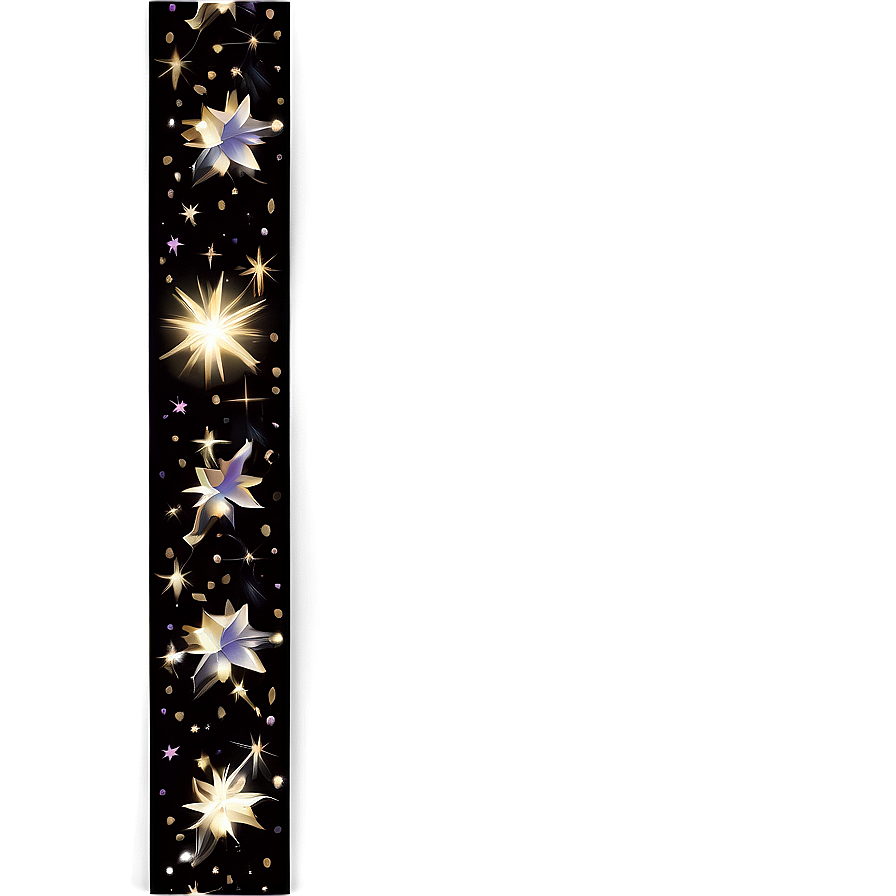 Black Border With Sparkles Png 05252024 PNG Image