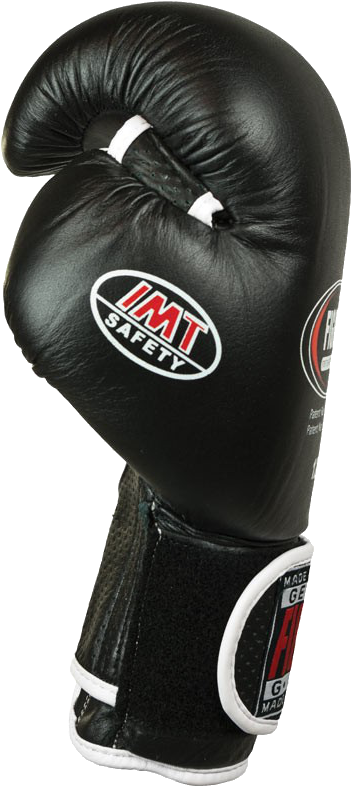 Black Boxing Glove Safety Brand PNG Image