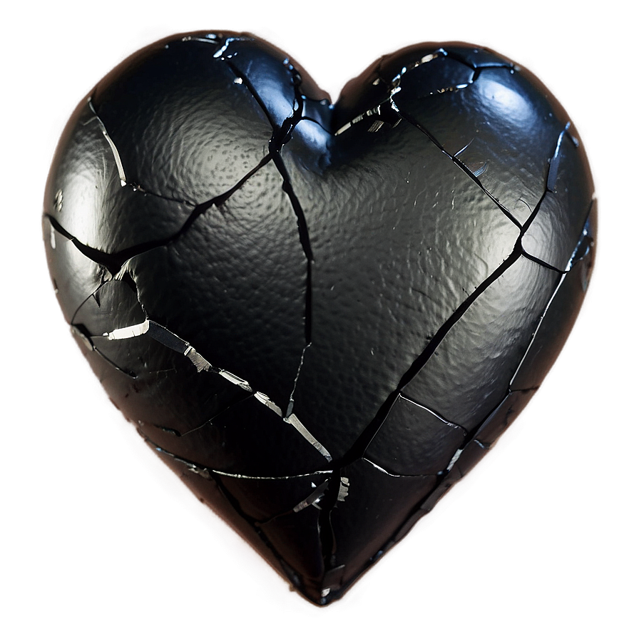 Black Broken Heart Clipart Png 06252024 PNG Image