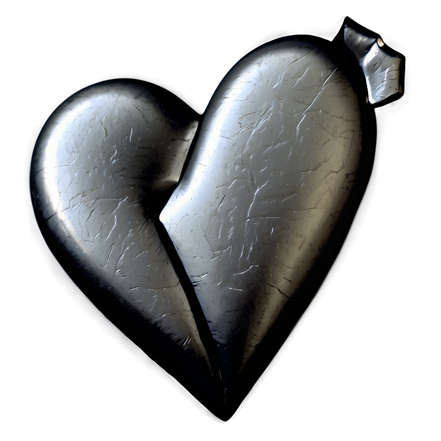 Black Broken Heart In Glass Png Ayp PNG Image