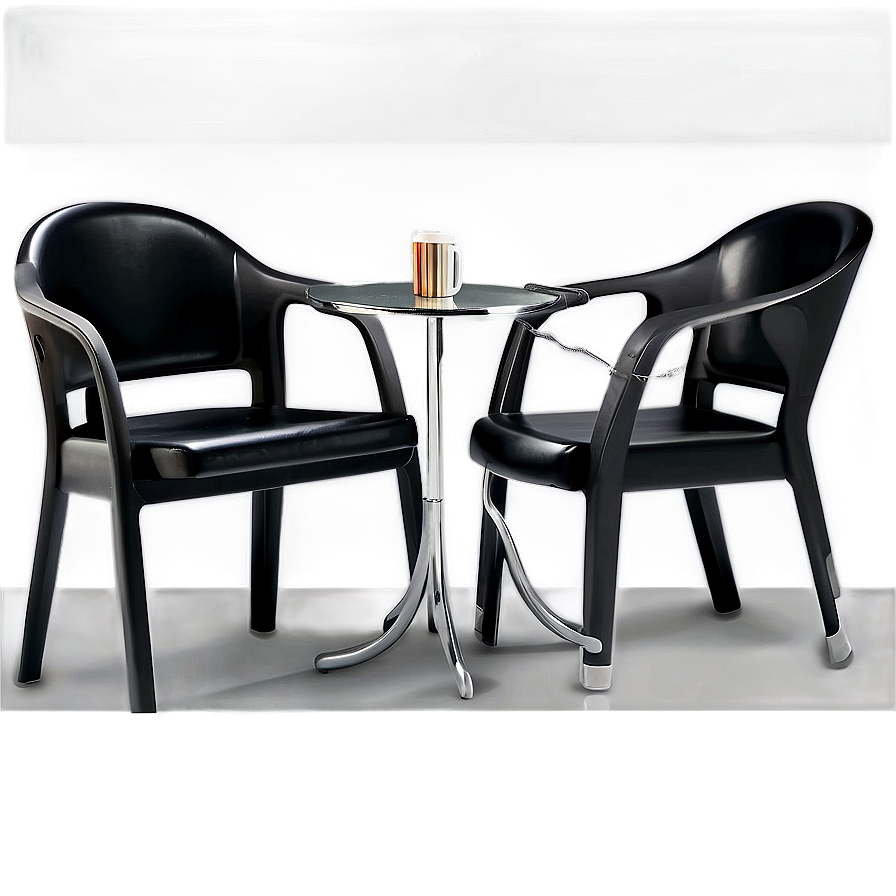 Black Cafe Chair Png Jgg PNG Image