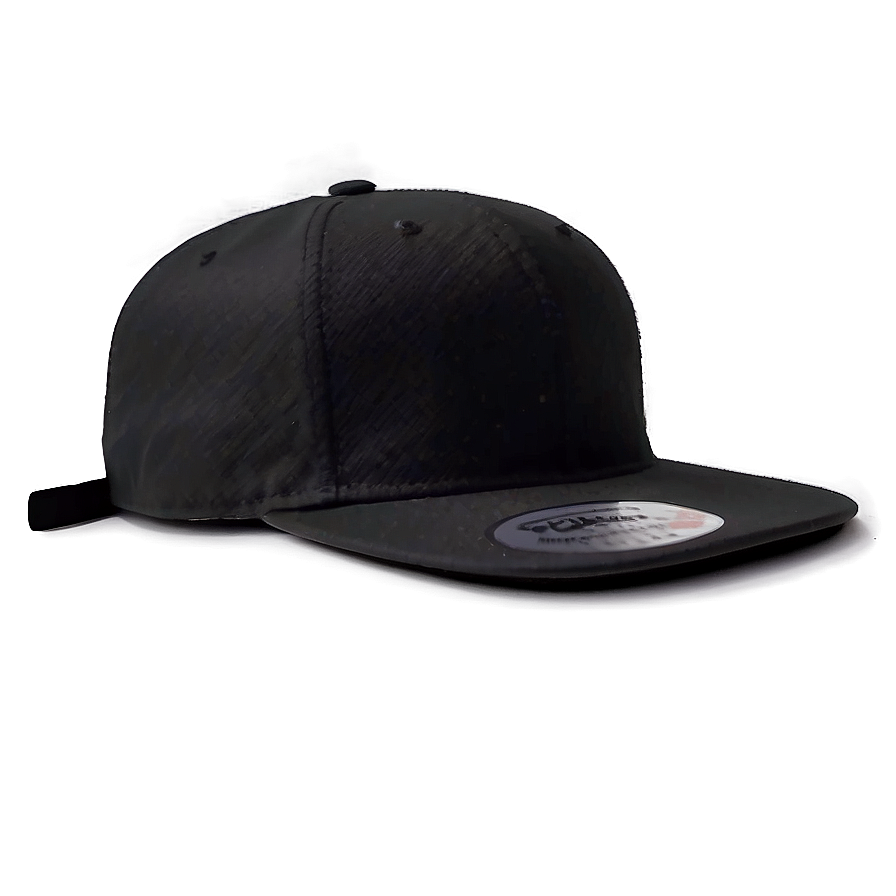 Black Cap With Flat Brim Png Qan59 PNG Image