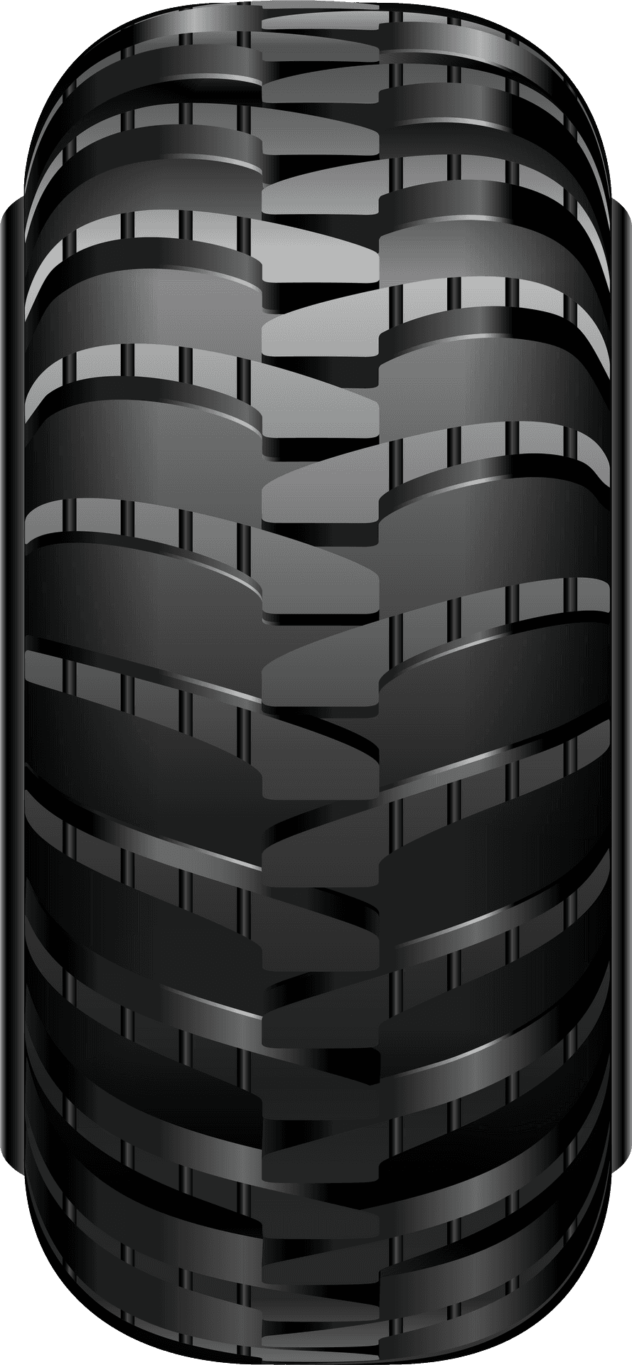 Black Car Tire Clipart PNG Image