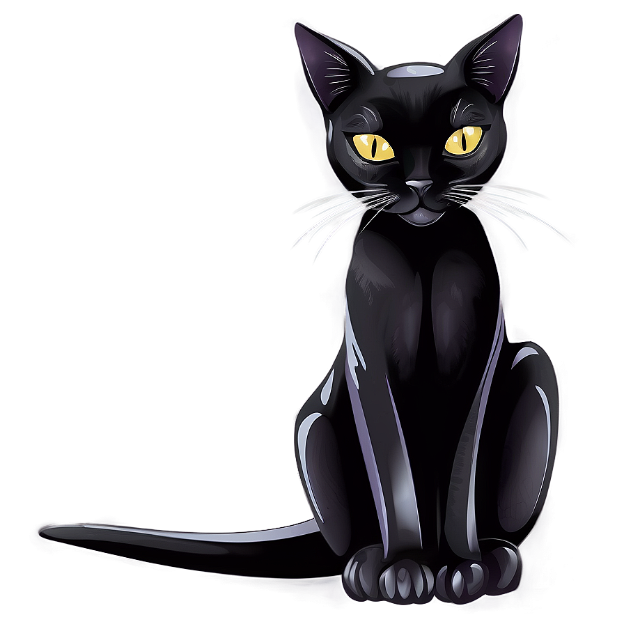 Black Cat Graphic Vector Png 94 PNG Image