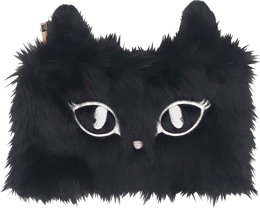 Black Cat Purse Design PNG Image