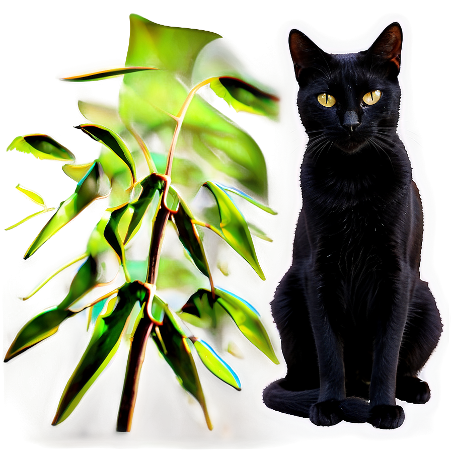 Black Cat Silhouette Png Lnj73 PNG Image