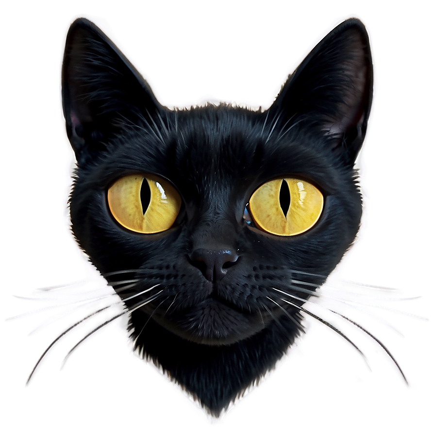 Black Cat Whiskers Png 35 PNG Image