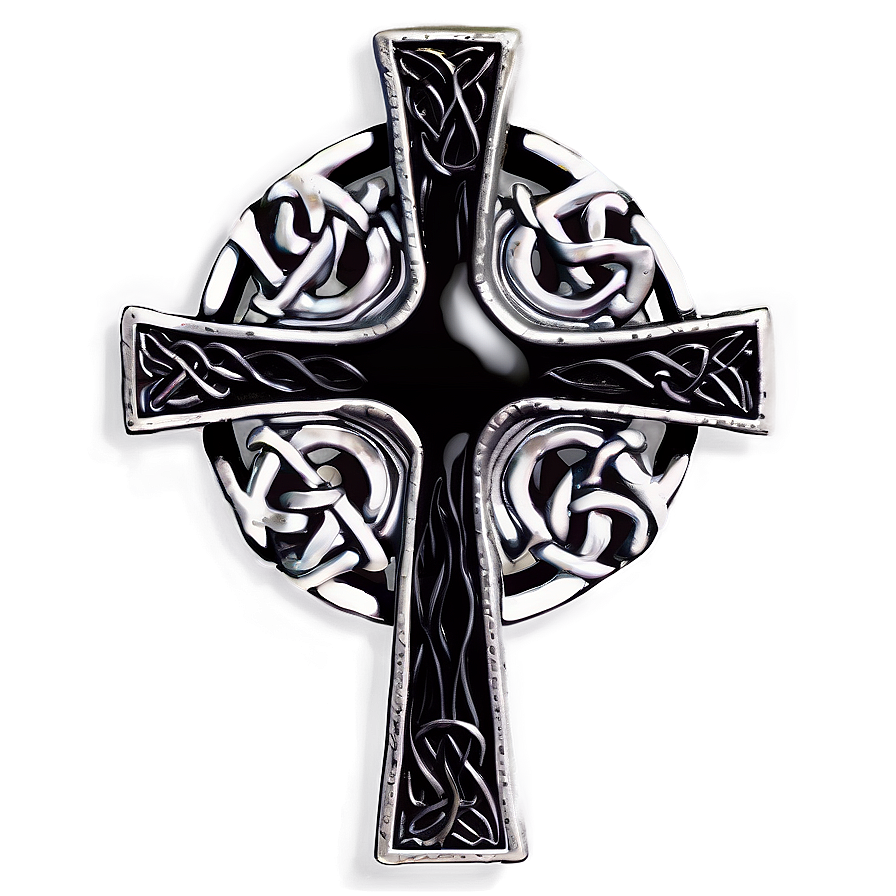 Black Celtic Cross Png 2 PNG Image