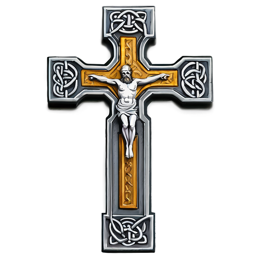 Black Celtic Cross Png Vgm52 PNG Image