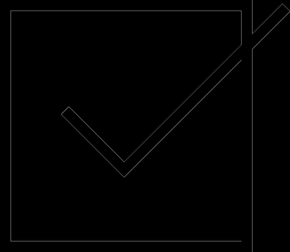 Black Check Markon Dark Background PNG Image