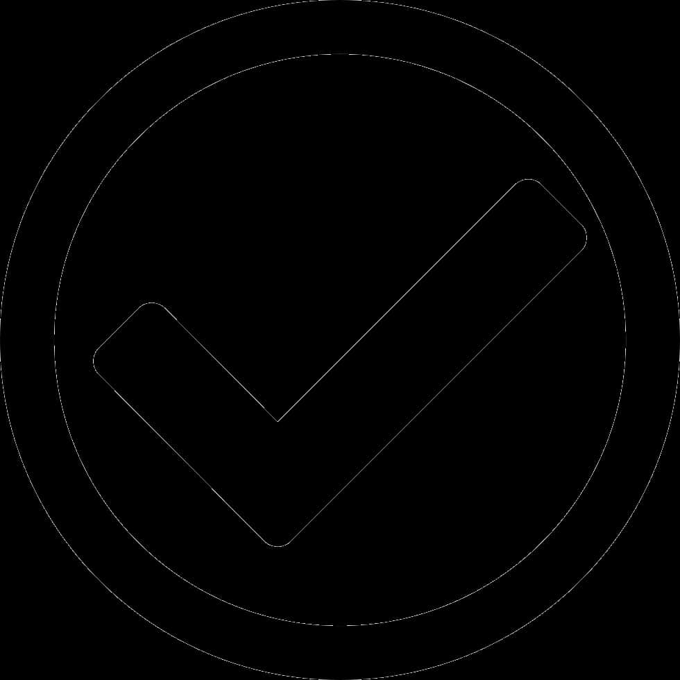 Black Checkmark Icon PNG Image