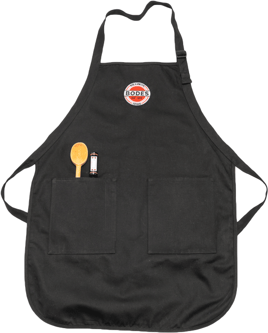 Black Chef Apronwith Logoand Utensils PNG Image