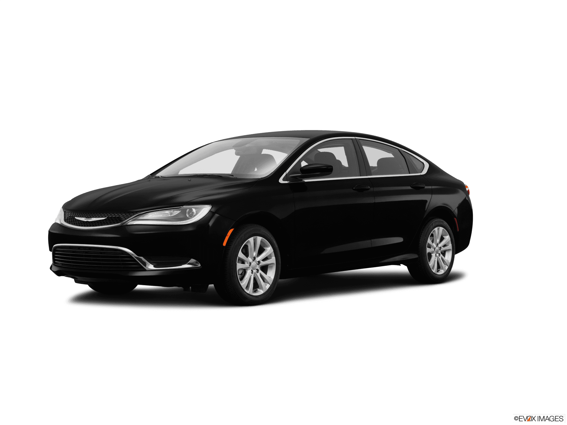 Black Chrysler Sedan Profile View PNG Image