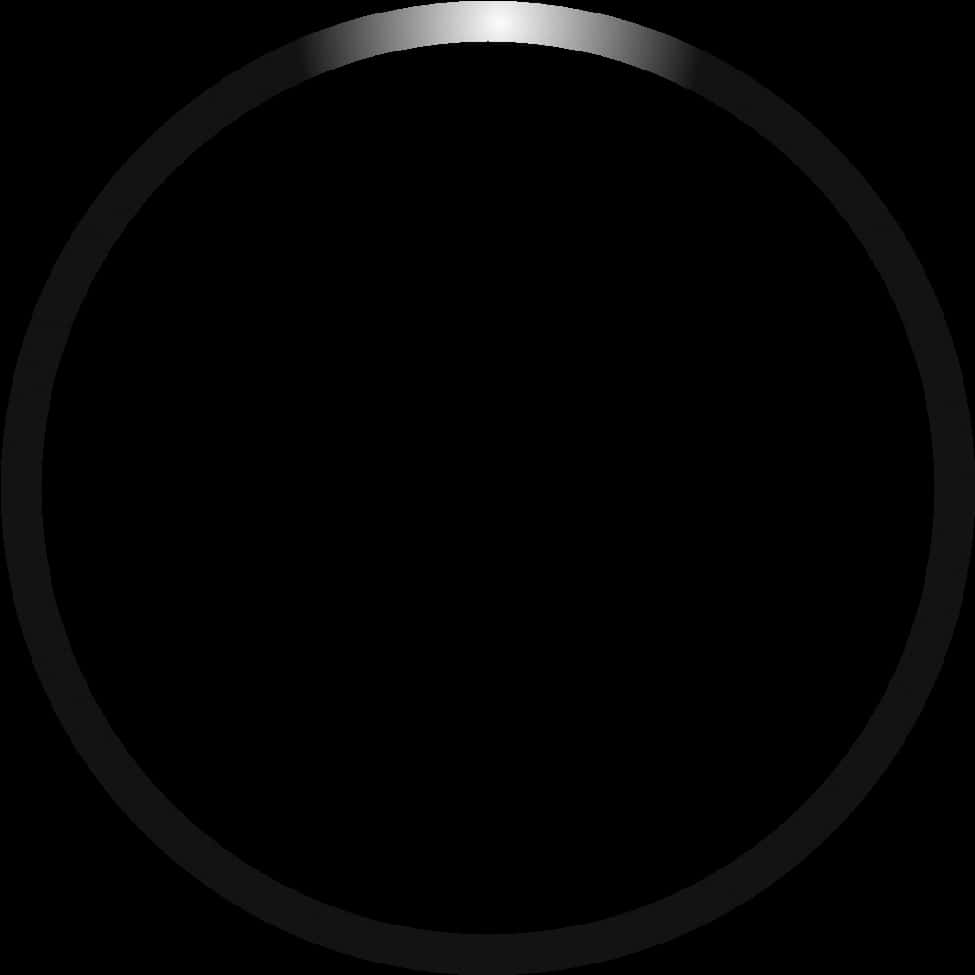 Black Circle White Background PNG Image