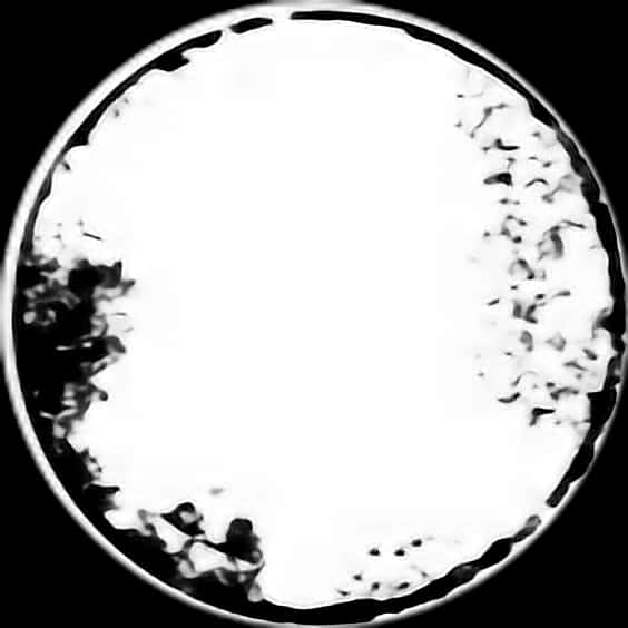 Black Circle White Center Abstract PNG Image