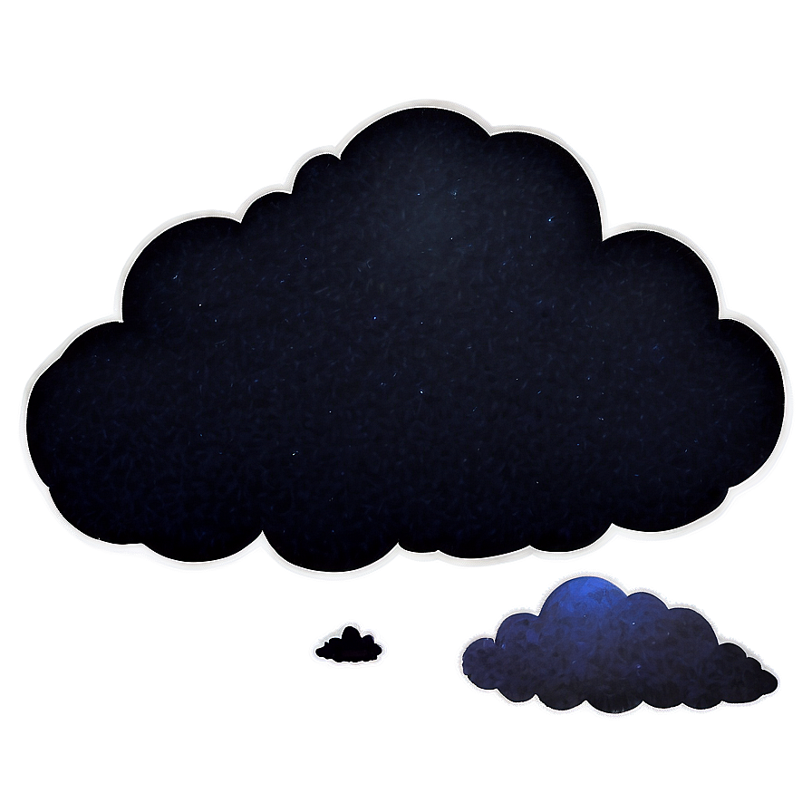 Black Clouds Night Sky Png Bxx74 PNG Image