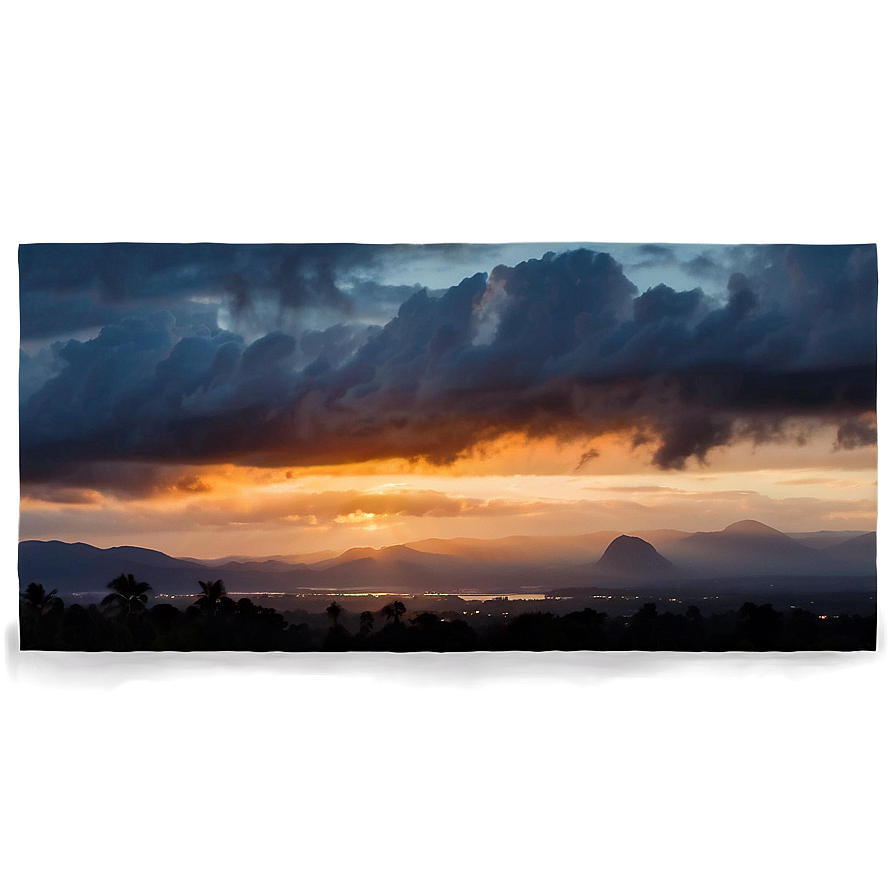 Black Clouds Sunset Png 26 PNG Image