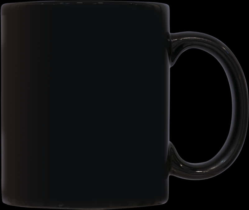 Black Coffee Mugon Dark Background PNG Image