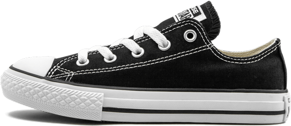 Black Converse Chuck Taylor Sneaker PNG Image