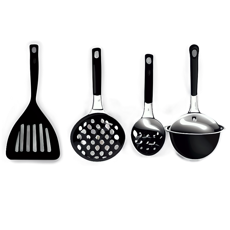 Black Cooking Utensils Png 13 PNG Image