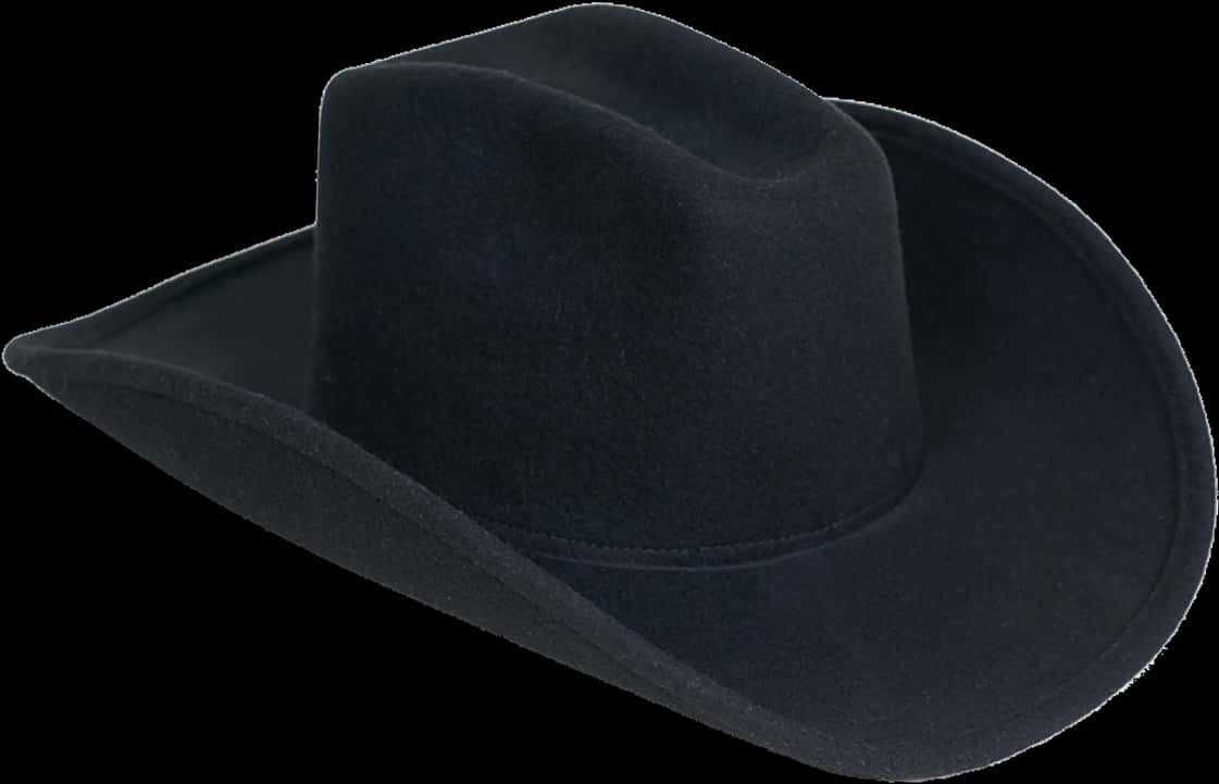 Black Cowboy Hat Isolated PNG Image