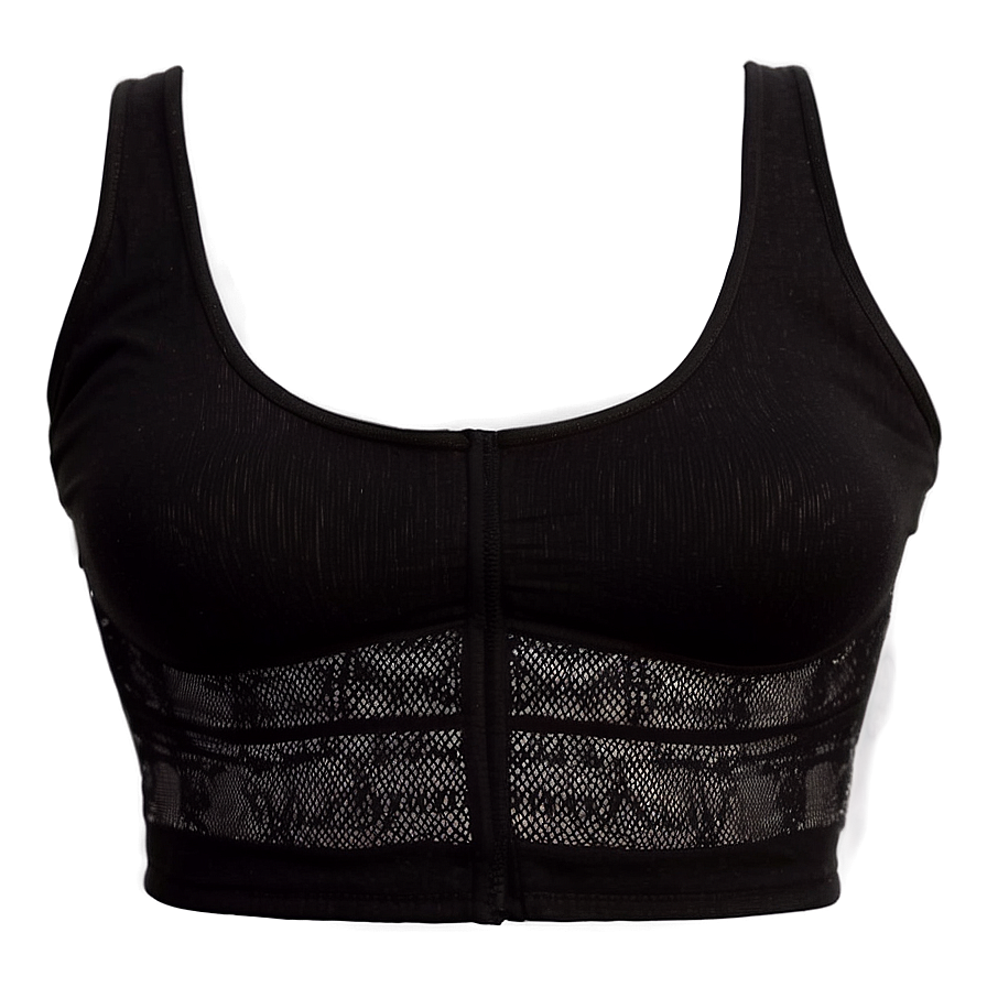 Black Crop Top Angles Png Ghe PNG Image