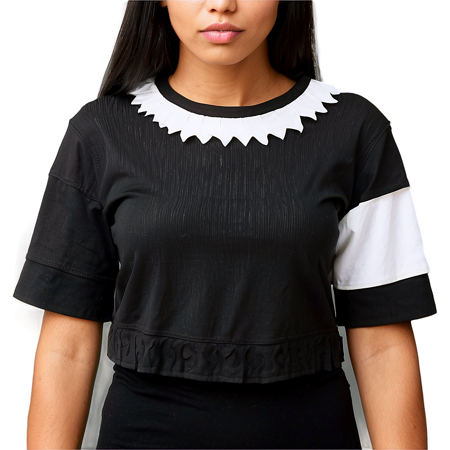 Black Crop Top Look Png Jnu PNG Image