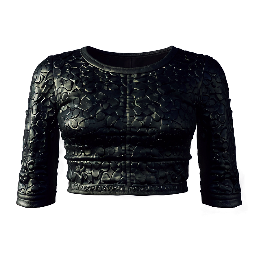 Black Crop Top Textures Png 06282024 PNG Image