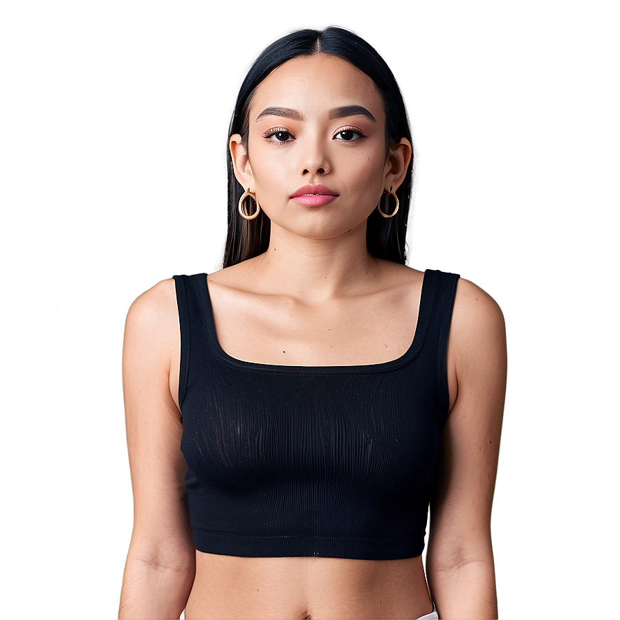 Black Crop Top Trends Png Rvo10 PNG Image