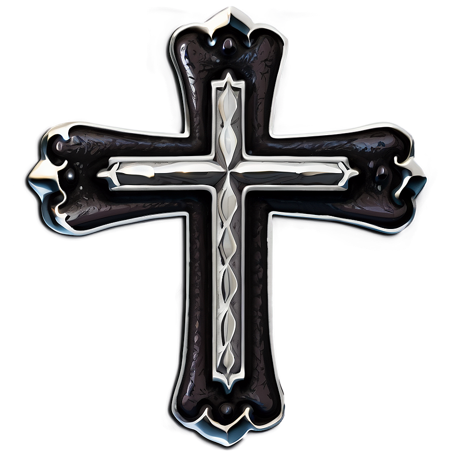 Black Cross Emblem Png Qfx45 PNG Image