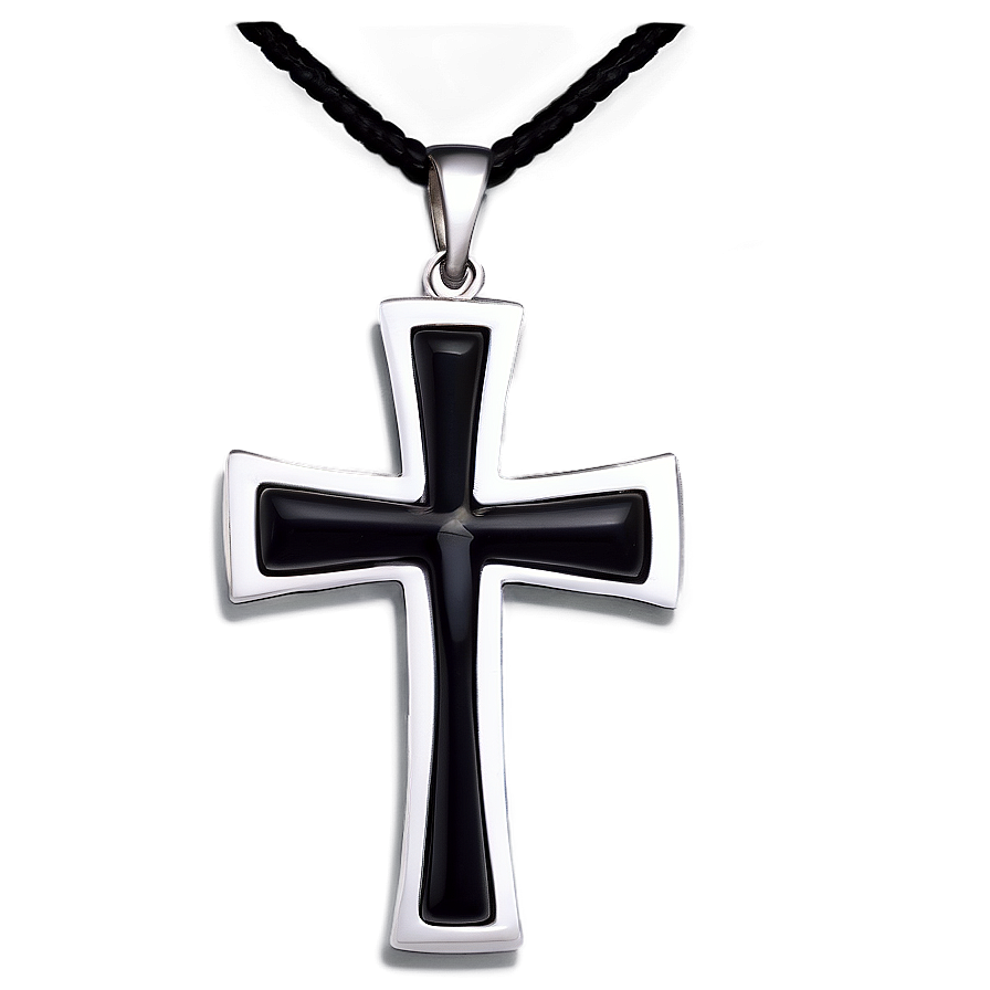 Black Cross Jewelry Design Png Fwo PNG Image