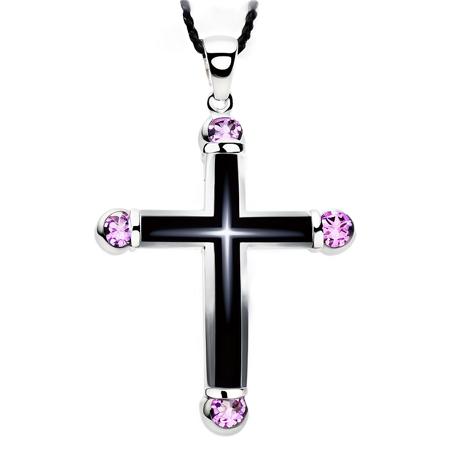 Black Cross Jewelry Design Png Tif PNG Image