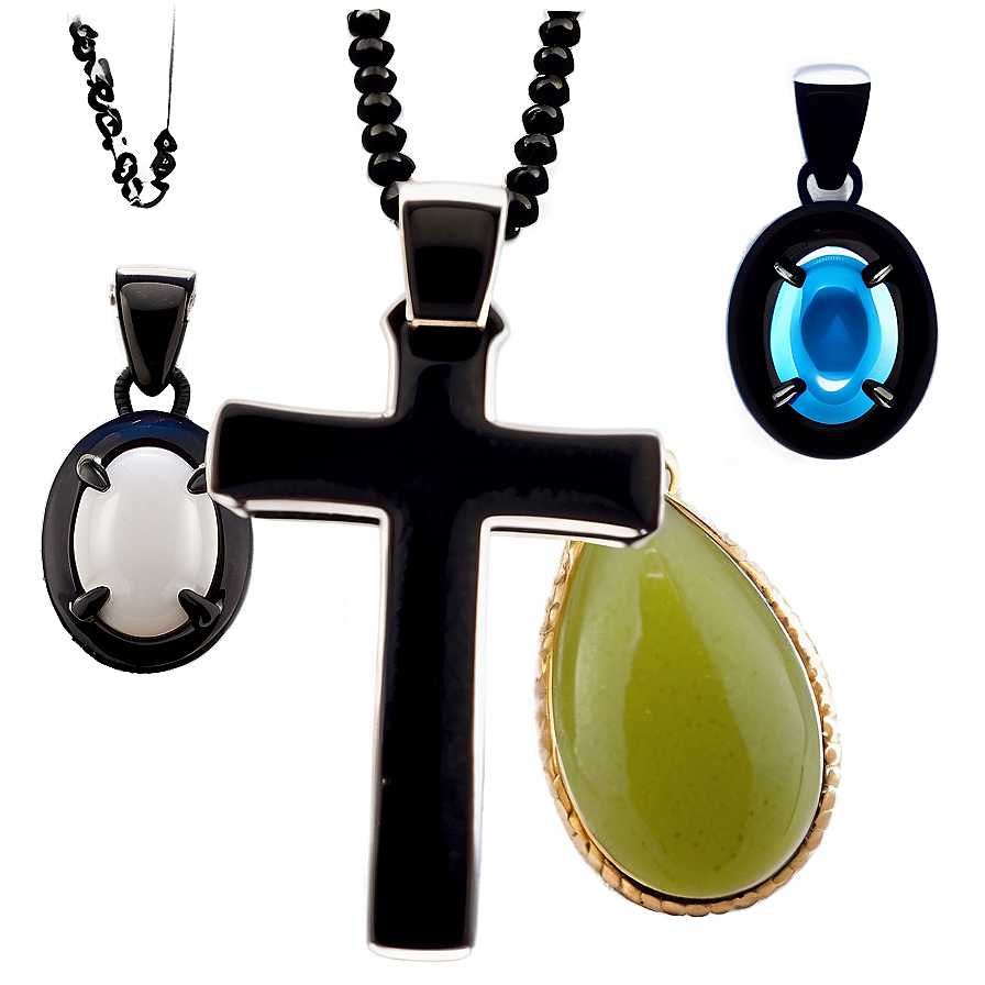 Black Cross Jewelry Design Png Wes86 PNG Image