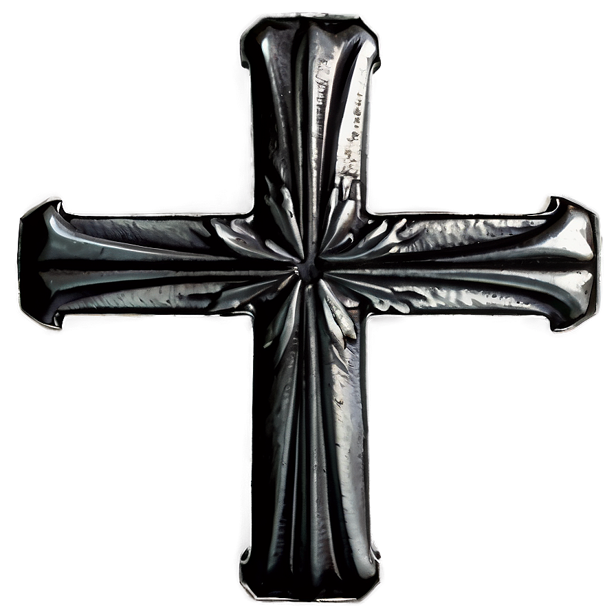 Black Cross On White Background Png 05242024 PNG Image