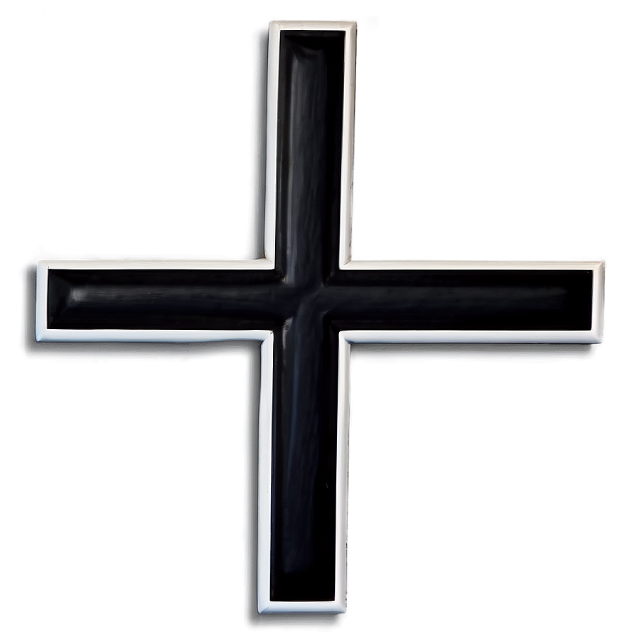 Black Cross On White Background Png Piy52 PNG Image