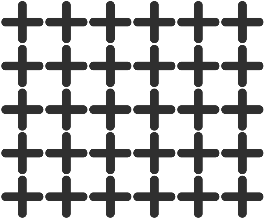 Black Cross Pattern Design PNG Image