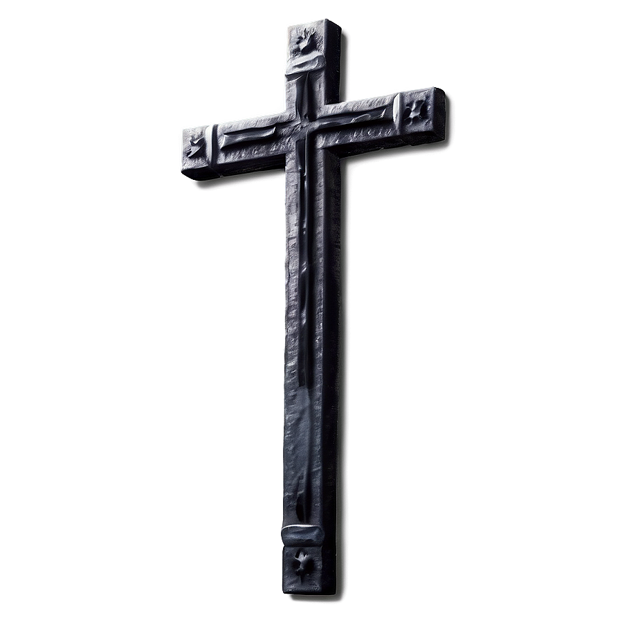 Black Cross Silhouette Png Vhm PNG Image