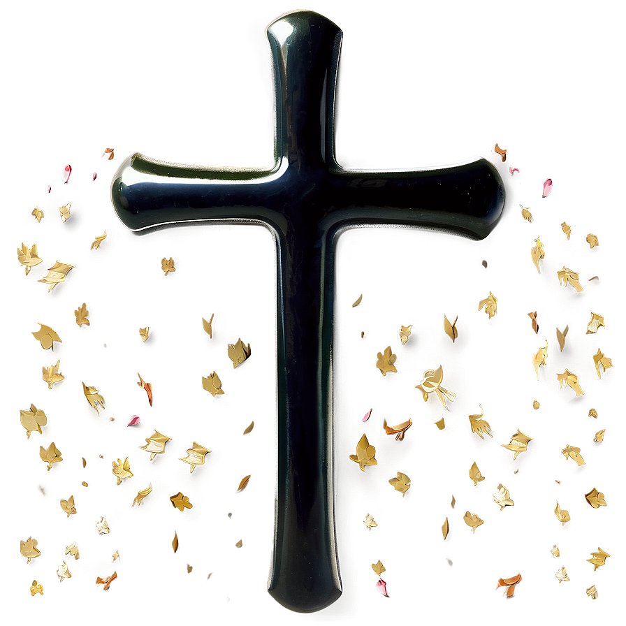 Black Cross With Dove Png Vns PNG Image