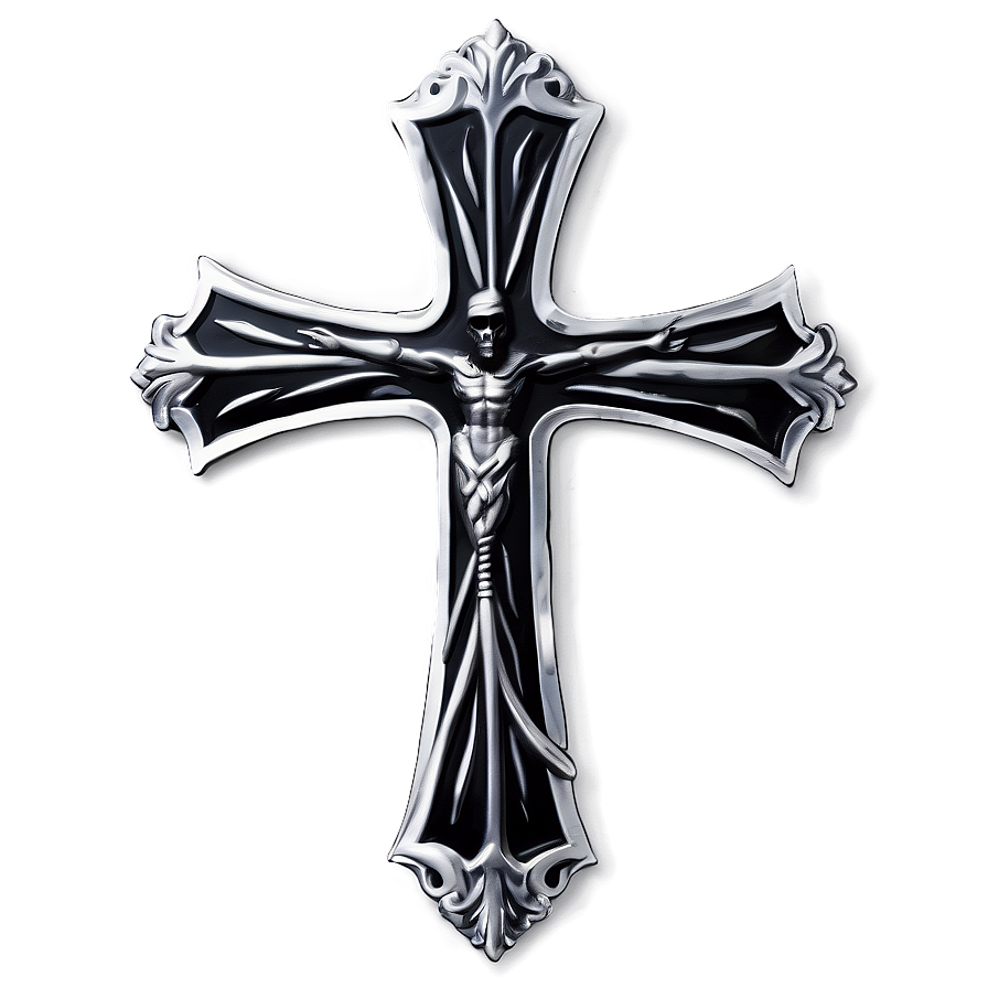 Black Cross With Snake Png Hoc PNG Image