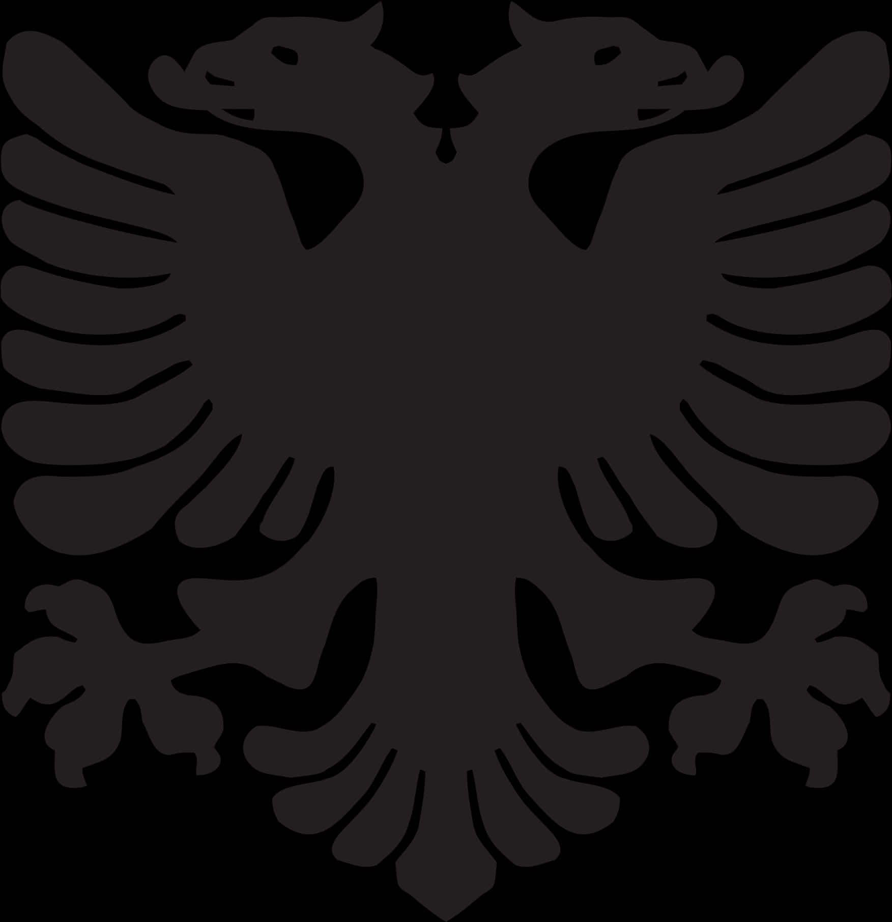 Black Eagle Silhouette Logo PNG Image