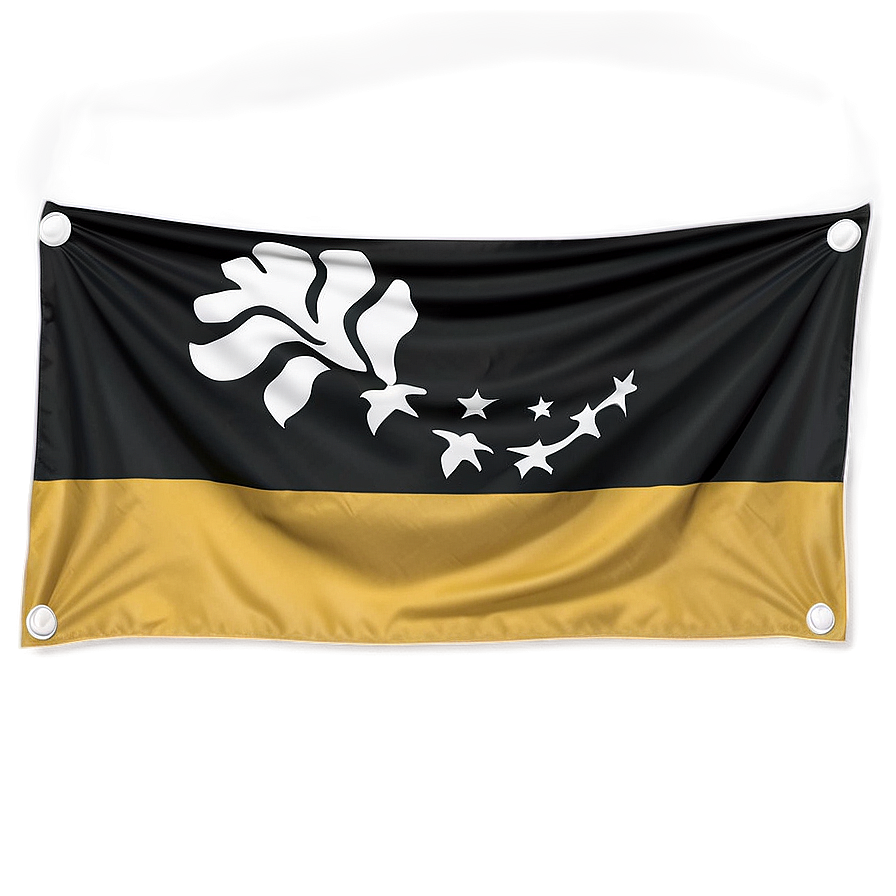 Black Flag Banner Png Oeh4 PNG Image