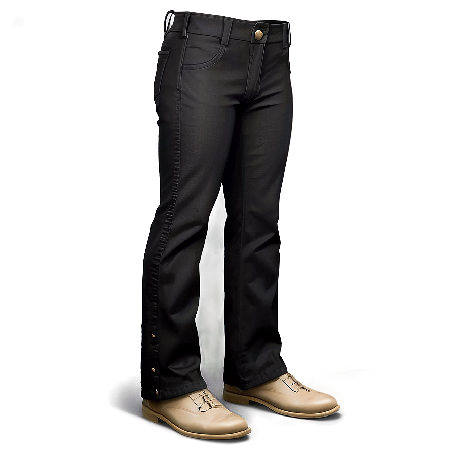 Black Flare Pants Png 68 PNG Image