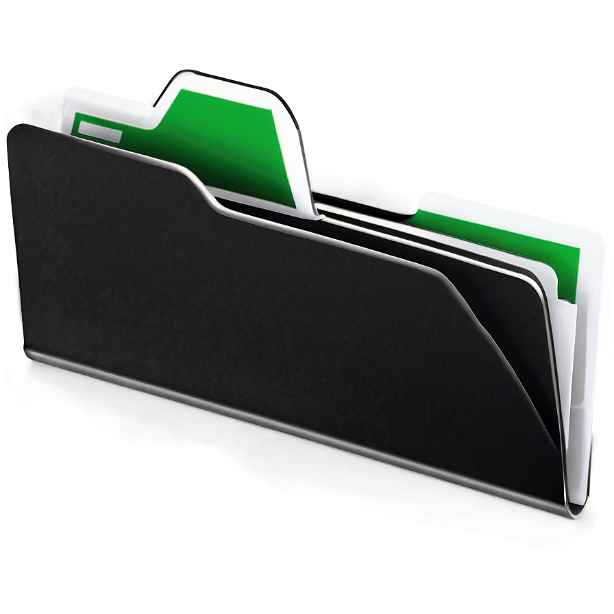 Black Folder Tab Png 97 PNG Image