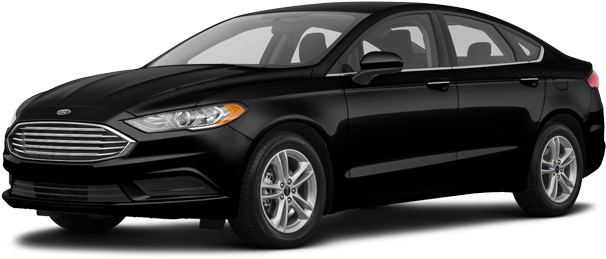 Black Ford Fusion Side View PNG Image