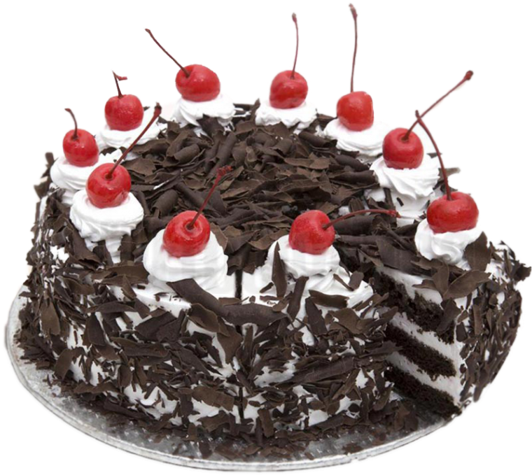 Black Forest Cakewith Cherries PNG Image