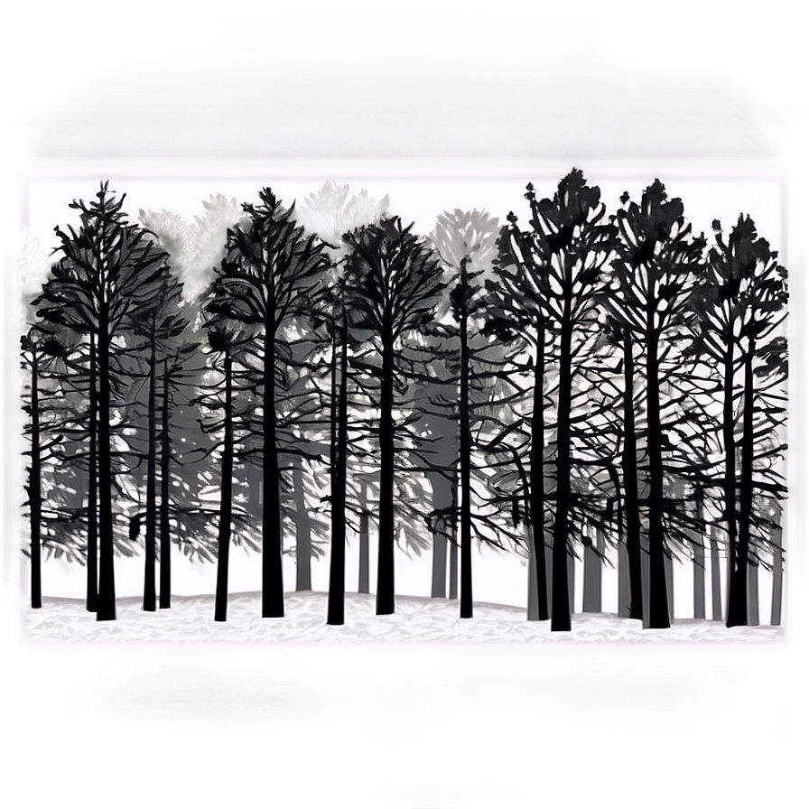 Black Forest Trees Scene Png 06292024 PNG Image