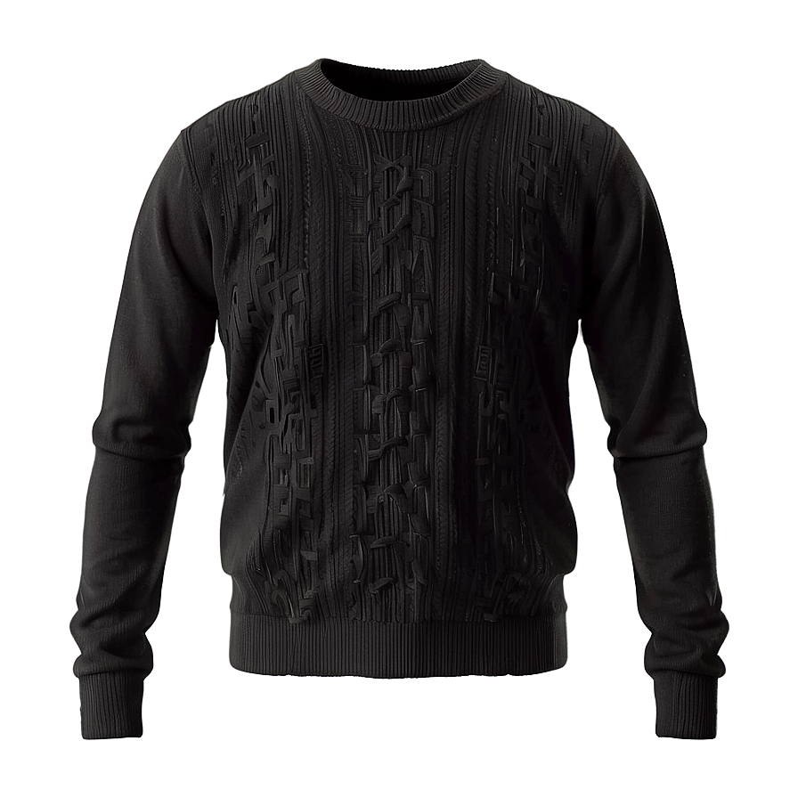 Black Formal Sweater Png 16 PNG Image